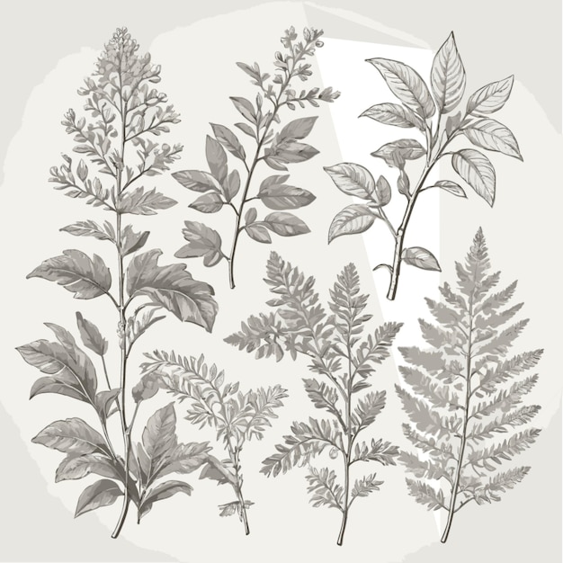 Botanische tekening vector op een witte achtergrond