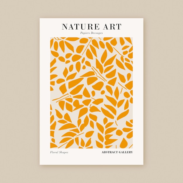 Botanische uitsparingen Samenstelling Matisse Style Printable Art Print