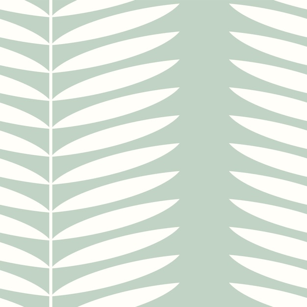 Botanische vector naadloze patroon Eenvoudig Scandinavisch bloemdessin Verticale strepen met bladeren