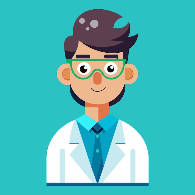 Botanist Vector Character in platte stijl