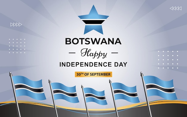 Botswana-affiche voor onafhankelijkheidsdag