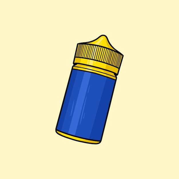 Bottle 100ml Vector Cartoon Illustration