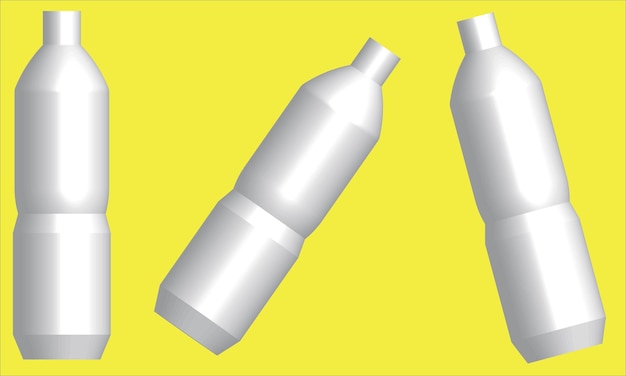 Vector bottle 3d for mock up template vector illustration