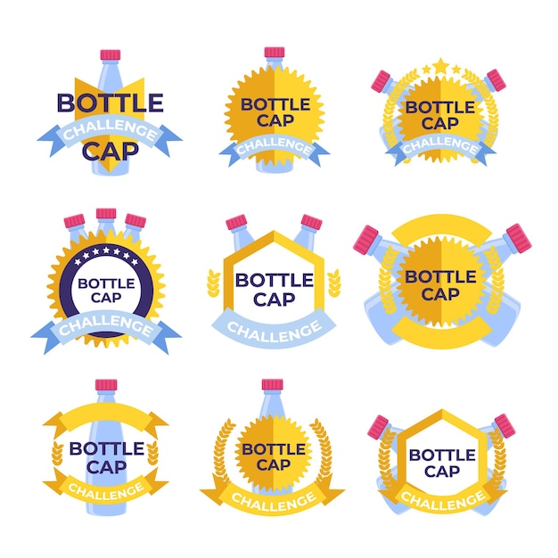 Bottle cap challenge logo.