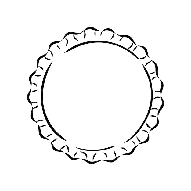 Bottle cap Doodle style bottle cap vector