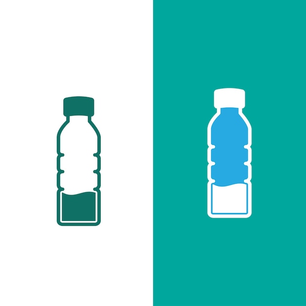 Bottle icon vector logo design template