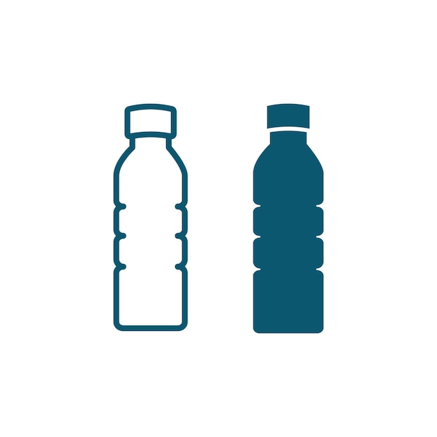 Bottle icon vector logo design template