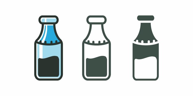 bottle icon vector template