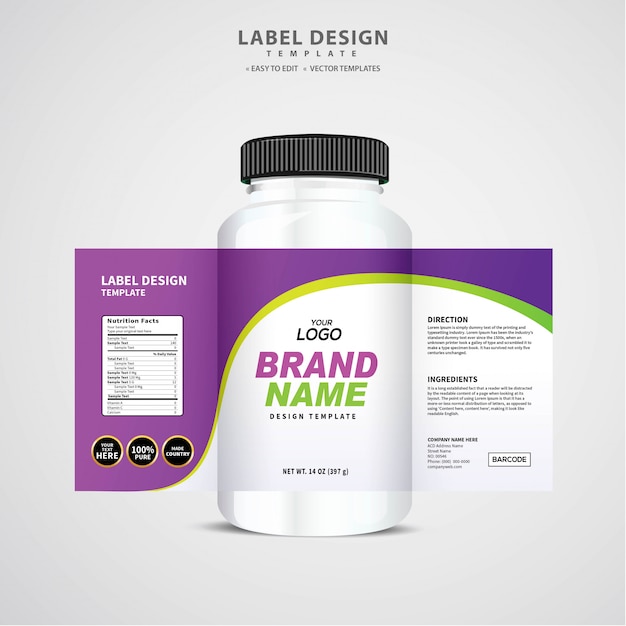 Etichetta bottiglia, modello di pacchetto design, etichetta design, mock up modello di etichetta di design