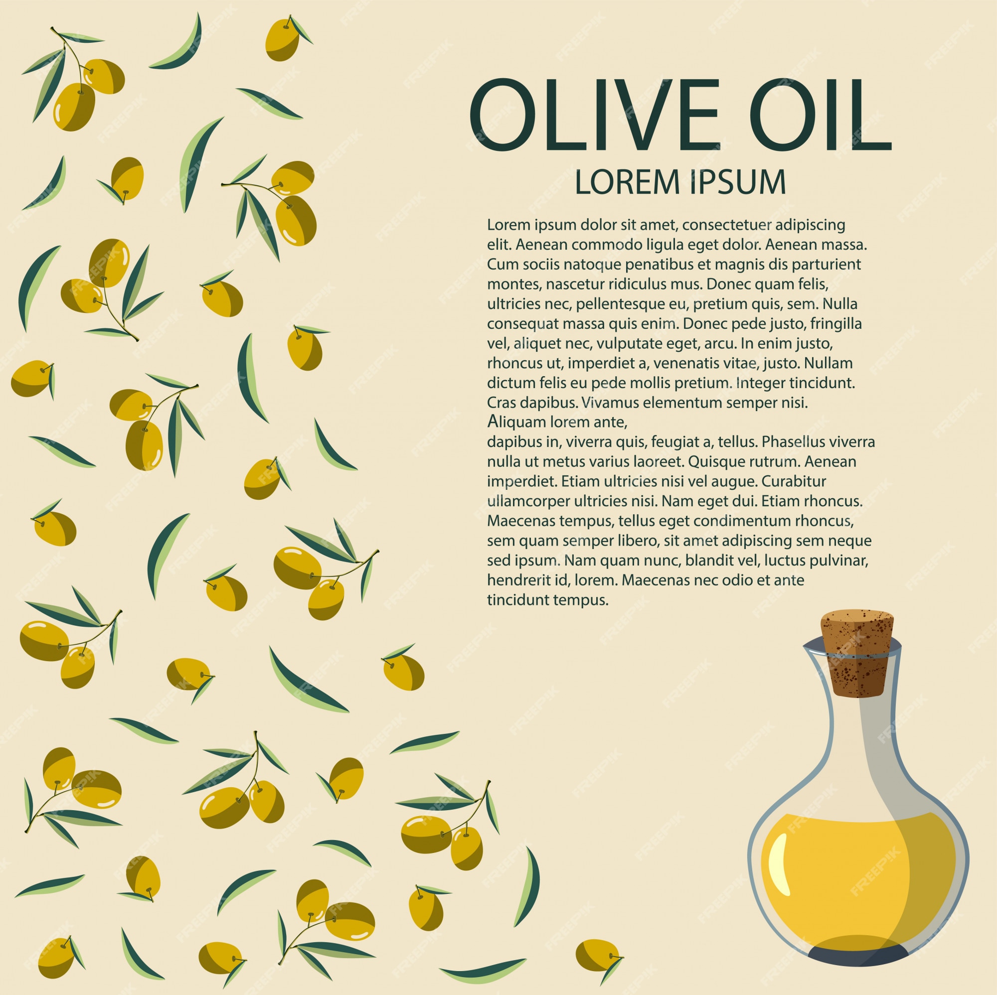 A bottle of olive oil