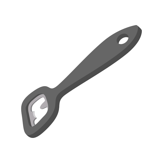 Bottle opener cartoon icon on a white background