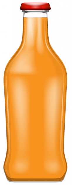 A bottle of oranage juice