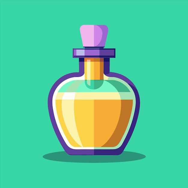 a bottle of perfume with a purple top that says quot perfume quot