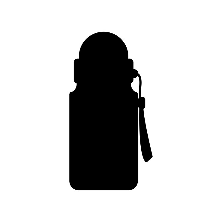 Vector bottle silhouette icon illustration template for many purpose isolated on white background