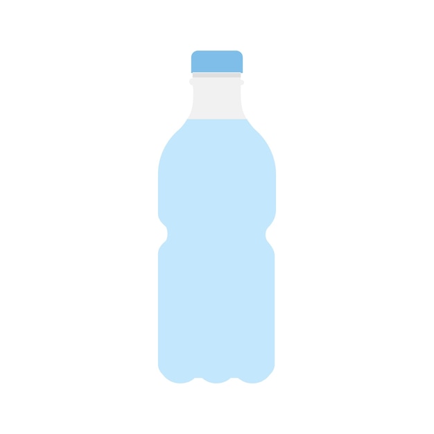 Bottle Of Water Icon Flat Style Illustration