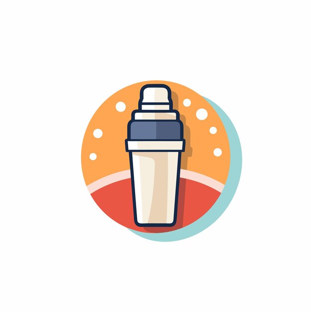 a bottle with a blue cap on a white background