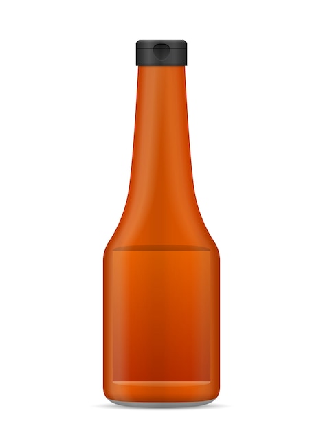 Bottle with sauce