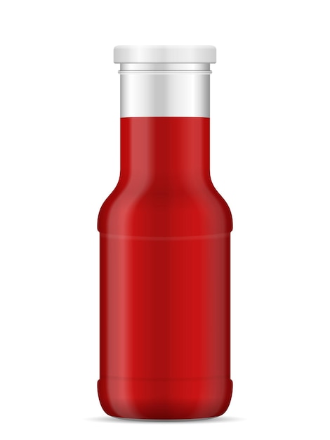 Vector bottle with sauce