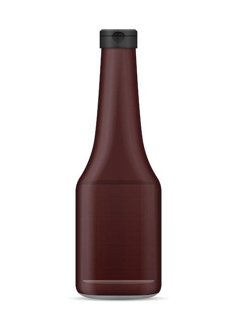 Vector bottle with sauce