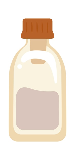 Bottle with spices Vector illustration