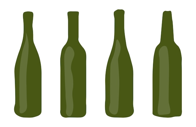 Bottles illustration set