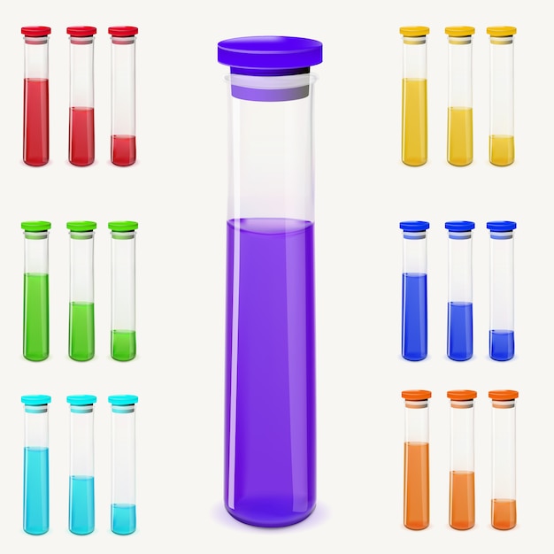 Vector bottles of potion set