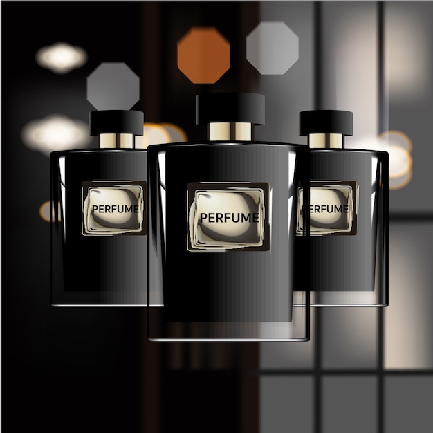 Bottling a glass of perfume