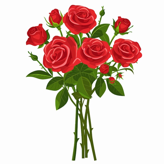 赤いバラの花束 ヴァレンタインデー
