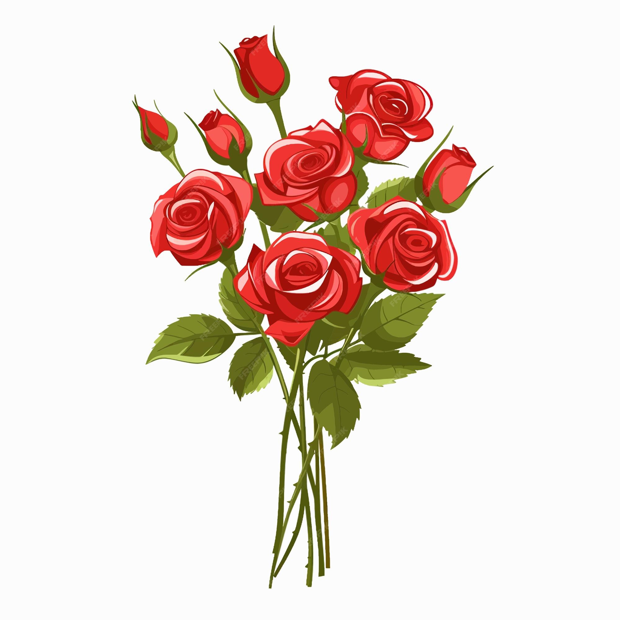 premium-vector-bouquet-of-red-roses-valentines-day-2