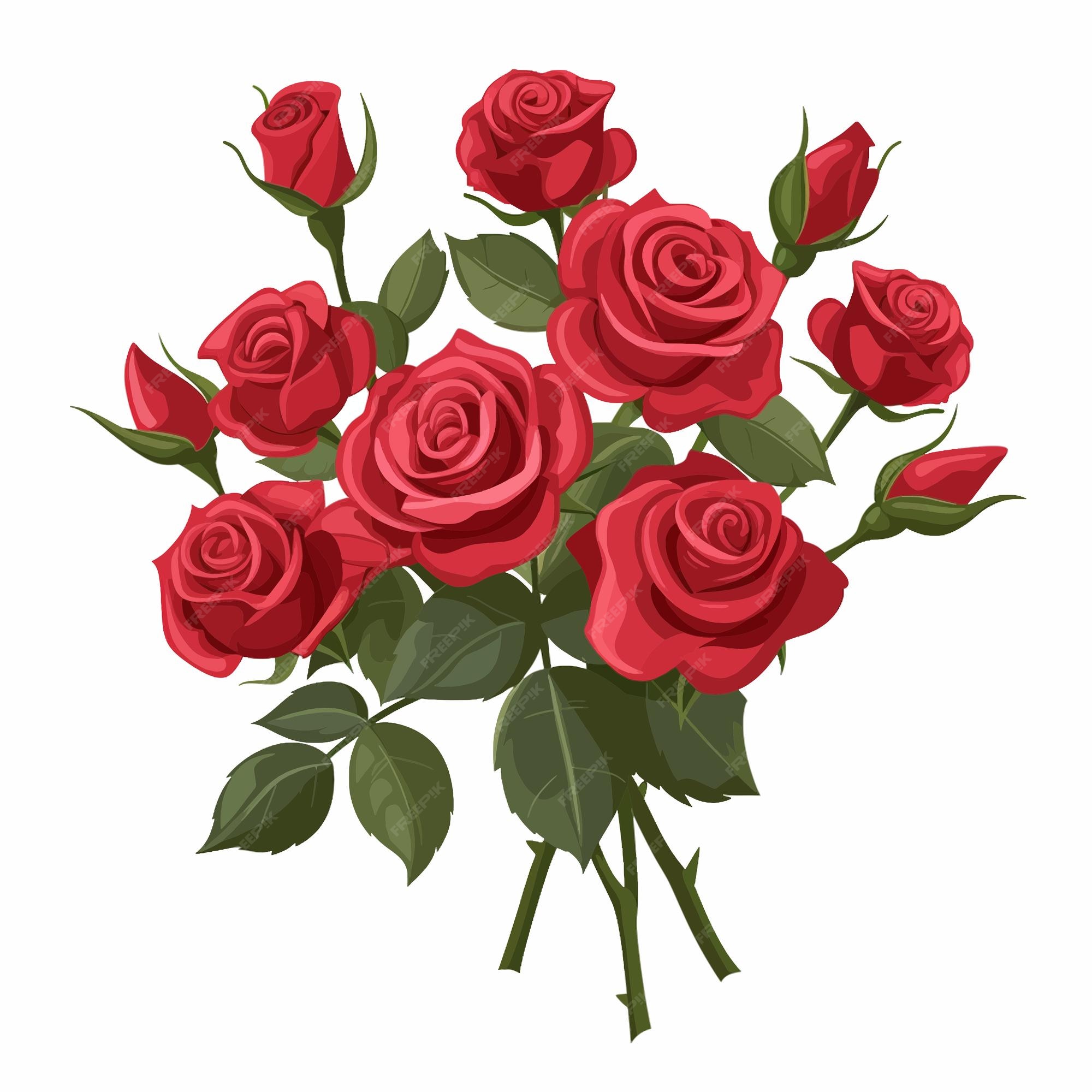 premium-vector-bouquet-of-red-roses-valentines-day-89