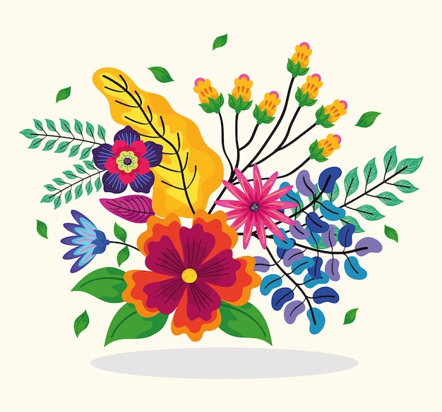 Bouquet of tropical flowers