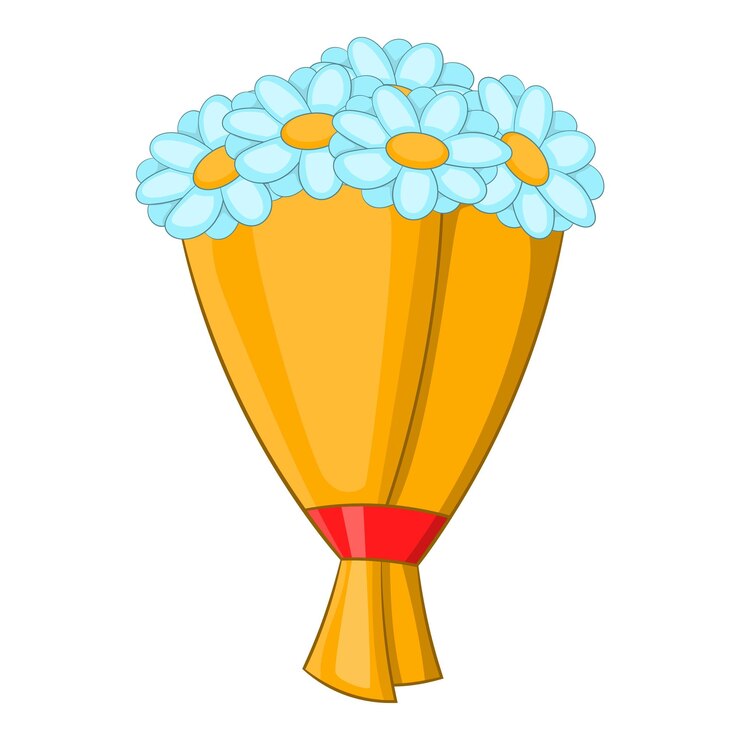 Vector bouquet van bloemen icoon cartoon illustratie van boeket van bloemen vector icoon voor webontwerp