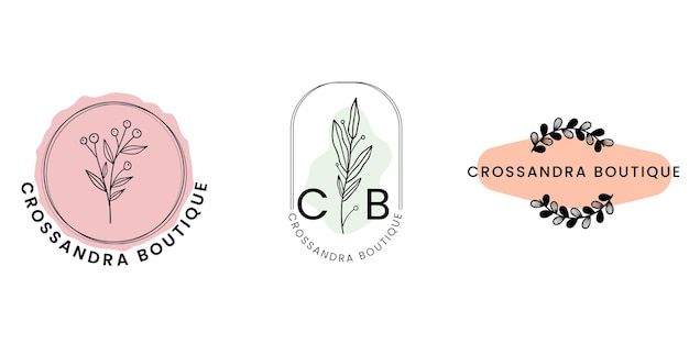 Boutique floral Logo Designs