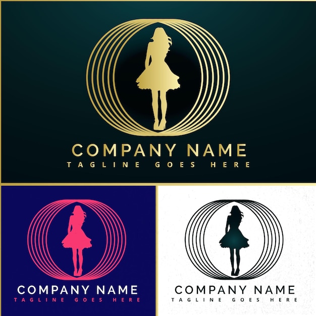 Vettore boutique logo design fashion logo design vector illustration