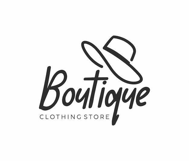 Vettore modello di progettazione del logo della boutique