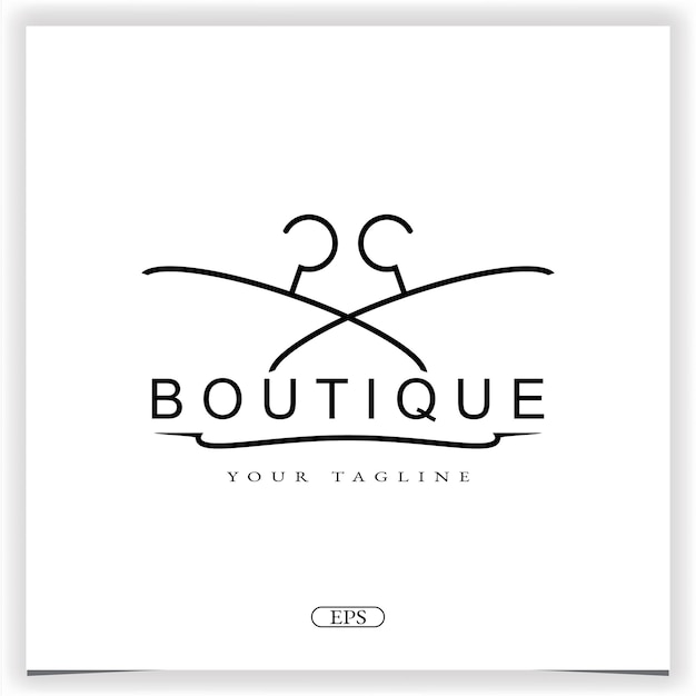 Boutique logo premium elegant template vector eps 10