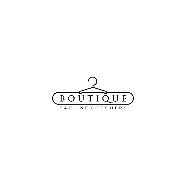 Boutique Logo teken ontwerpsjabloon