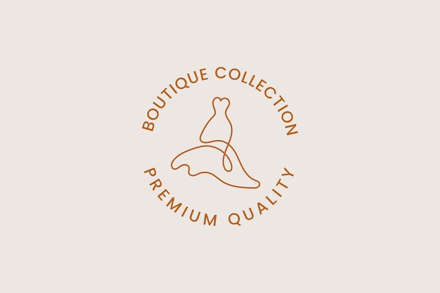 boutique logo vector icon illustration