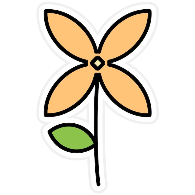 Vector bouvardia icon vector image can be used for flowers