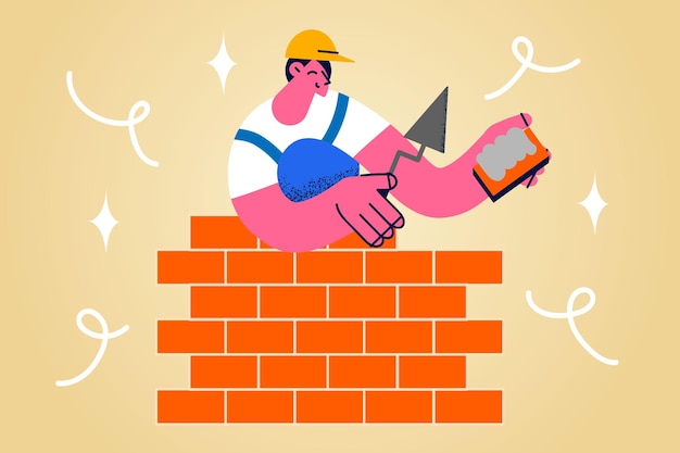 Bouw en constructie industrie concept