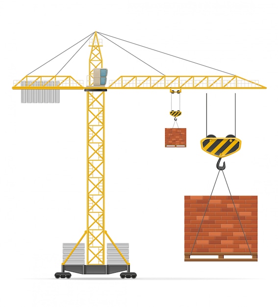 Bouw kraan vectorillustratie