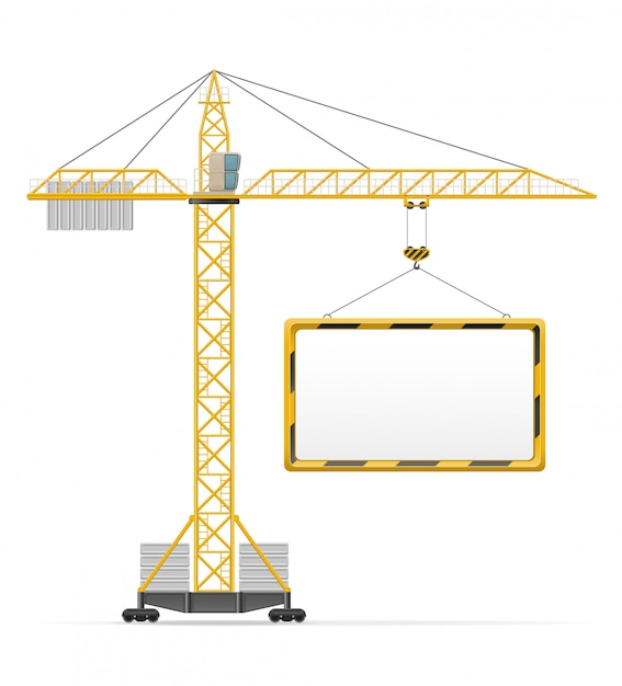 Bouw kraan vectorillustratie