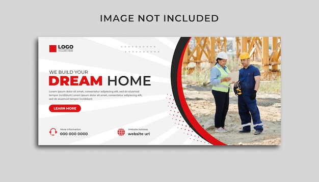 Bouw Social Media Cover of Facebook Cover Template