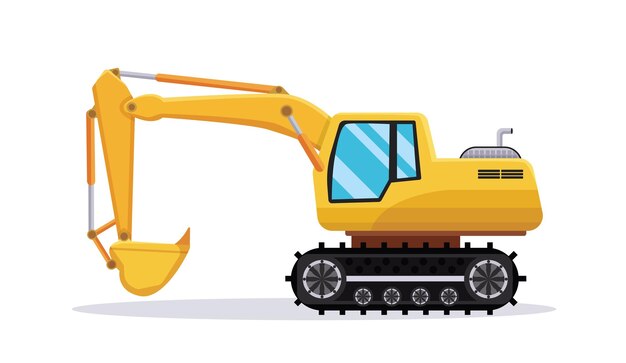 Bouwmachines loader vector illustratie