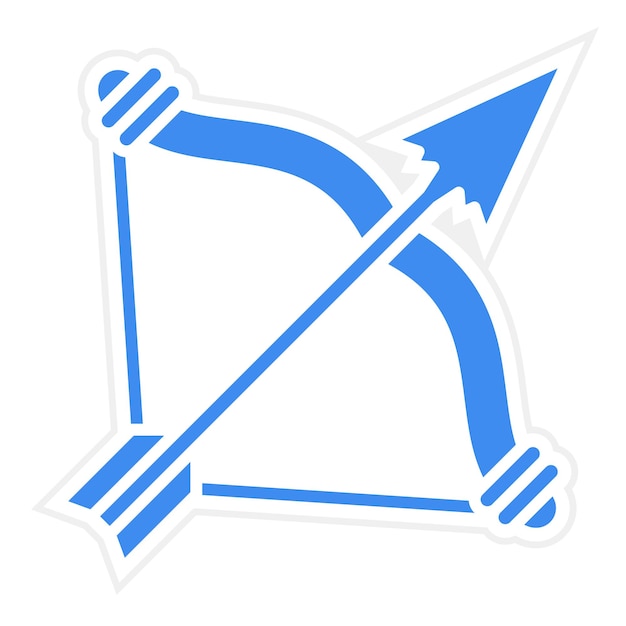 Vector bow arrow icon vector image can be used for medieval