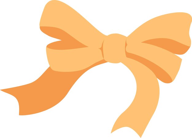 Vector bow decorative ribbon