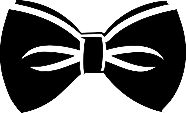Vector bow necktie icon vector symbol design illustration
