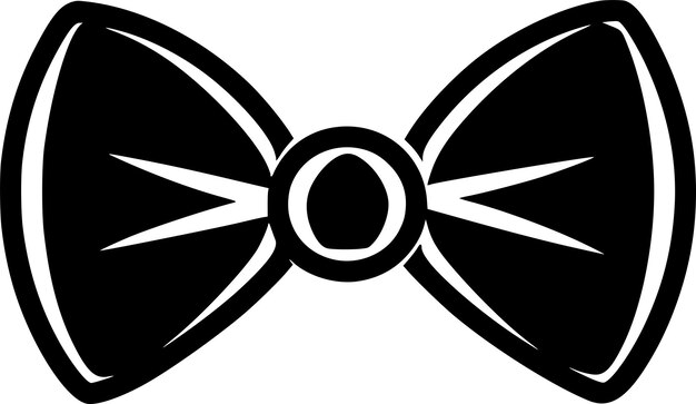 Vector bow necktie icon vector symbol design illustration