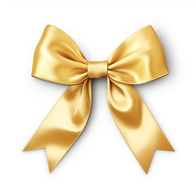 a bow that has a gold ribbon on it