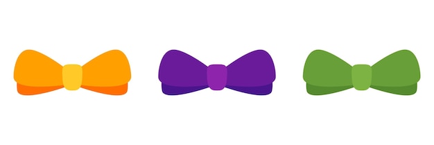 Bow Tie in flat style isolated